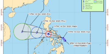 Signal #1 itinaas sa Romblon dahil sa bagyong Ofel