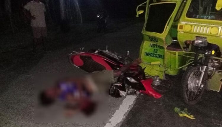 Rider na sumalpok sa tricycle sa Alcantara, ligtas na ang lagay