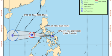 Signal #1 itinaas sa Romblon dahil sa bagyong Tonyo