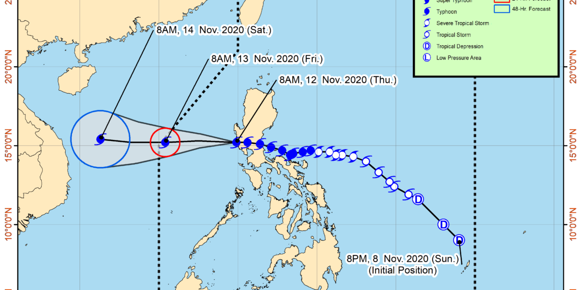 Bagyong Ulysses nasa West Philippine Sea na; babala ng bagyo sa Romblon, tinanggal na