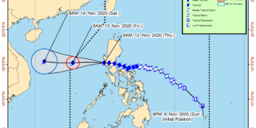 Bagyong Ulysses nasa West Philippine Sea na; babala ng bagyo sa Romblon, tinanggal na