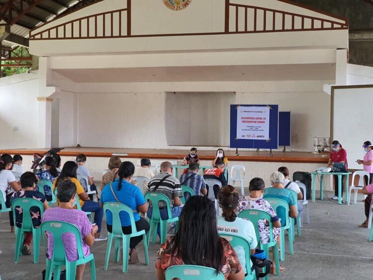 Alcantara RHU nagsimula na sa Covid-19 vax info drive