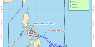 Bagyong Auring, humina na at isa nalang Tropical Depression; Signal #1 sa Romblon, tinanggal ng Pagasa