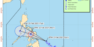 Signal #1 itinaas sa Sibuyan Island dahil sa bagyong #AuringPH