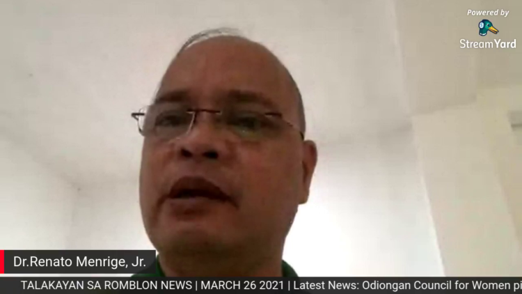 Dr. Menrige: 70% Health Workers sa Romblon, nabakunahan na laban sa Covid-19