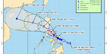 Signal #2 itinaas sa Eastern Portion ng Romblon dahil kay Jolina