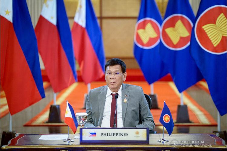 President Duterte calls for regional unity to attain peace, stability in South China Sea