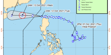 ‘Maring,’ habagat to bring heavy rainfall over parts of Luzon
