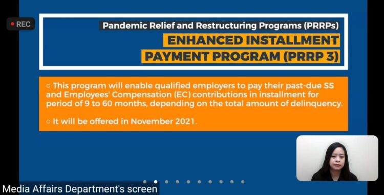 Pandemic Relief and Restructuring Program ng SSS, ipatutupad ngayong Nobyembre
