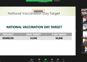 44k na Romblomanon, target mabakunahan kontra Covid-19 sa National Vaccination Day