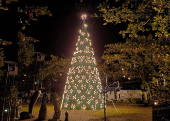 2021 Giant Christmas Tree ng Odiongan, pinailawan na
