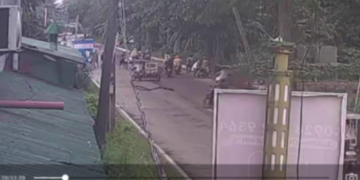 Kumalat na langis, dahilan upang ma-slide ang ilang motorista sa Odiongan