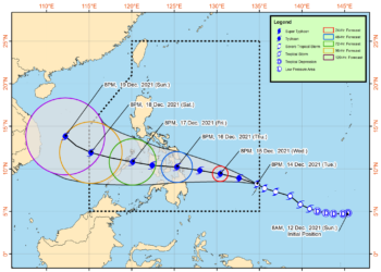 Bagyong Odette, nakapasok na ng PAR