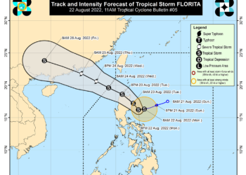 Tropical Depression Florita maintains strength; brings rains on the first day of school