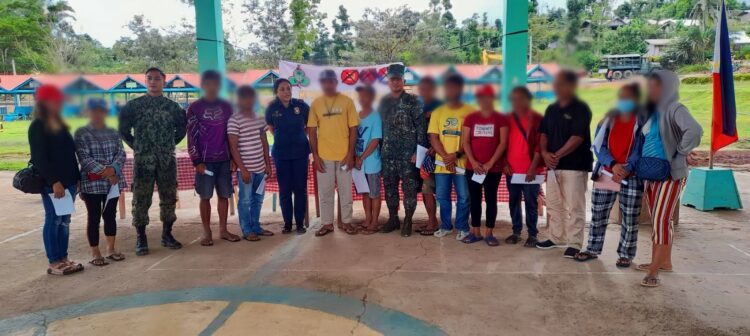 13 CPP-NPA sympathizers surrender in Palawan
