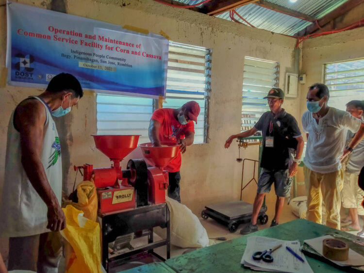 San Jose’s indigenous peoples received machines for corn and cassava processing