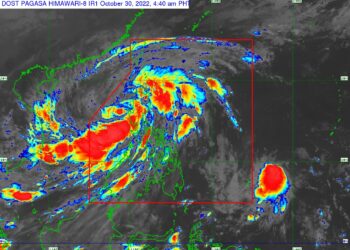 Tropical Storm ‘Paeng’ is now over the West Philippine Sea
