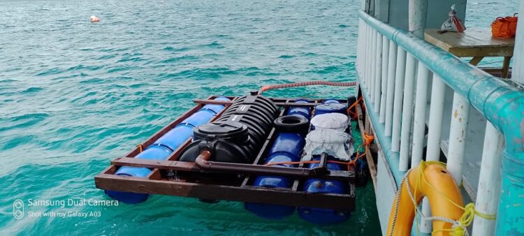 Eco-Sep ng DOST, nailagay na sa platform sa gitna ng Looc Sanctuary
