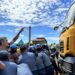 Sibuyan residents block mining truck pushing through barricades