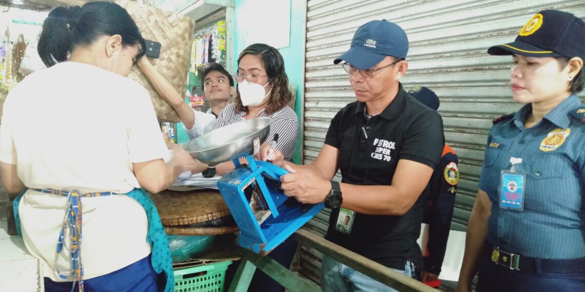 DTI at LGU Calatrava nag-inspeksyon nsa mga kilohan sa palengke