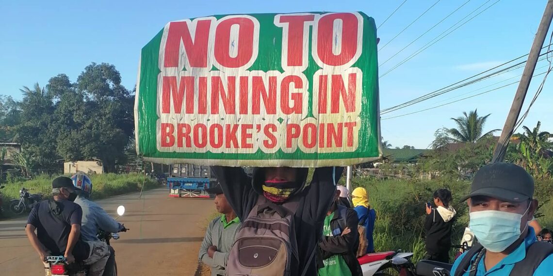 Barikada ng Bayan Against Illegal Mining Operations Put Up in Brooke’s Point