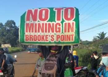 Barikada ng Bayan Against Illegal Mining Operations Put Up in Brooke’s Point