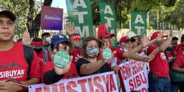 Protest action at DENR demands cancellation of mining contracts