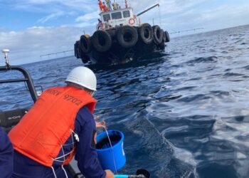 Oil Spill sa lumubog na tanker sa Tablas Strait, umabot na sa Sibale Island