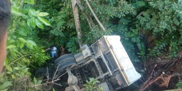 Pahinante ng truck na nawalan ng preno, patay matapos mahulog sa bangin
