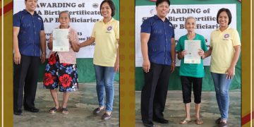 84 residente ng Magdiwang, nabigyan ng Certificates of Live Birth ng PSA