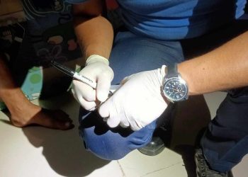 Bahay na ni-raid ng pulis sa Simara, nakuhaan di umano ng mga iligal na droga