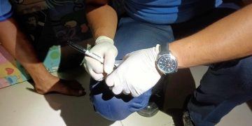 Bahay na ni-raid ng pulis sa Simara, nakuhaan di umano ng mga iligal na droga