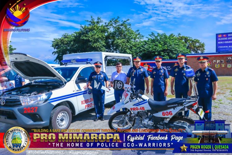 San Andres town receives new PNP patrol car, motorcycle