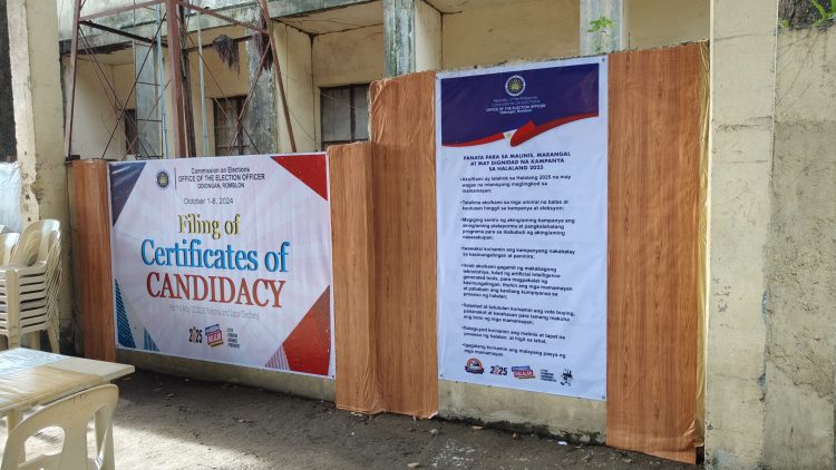 LIVE updates: Filing of certificate of candidacy in Romblon