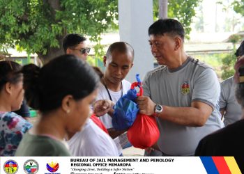 BJMP MIMAROPA steps up relief ops on Tropical Storm Kristine hard-hit Batangas town
