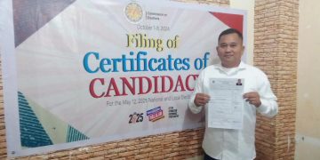 Retired Army Aries Suarez, naghain ng COC para sa pagka-alkalde ng Ferrol