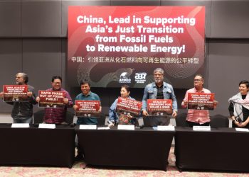CSOs call on China to lead Asia’s just transition out of fossil fuels to renewable energy