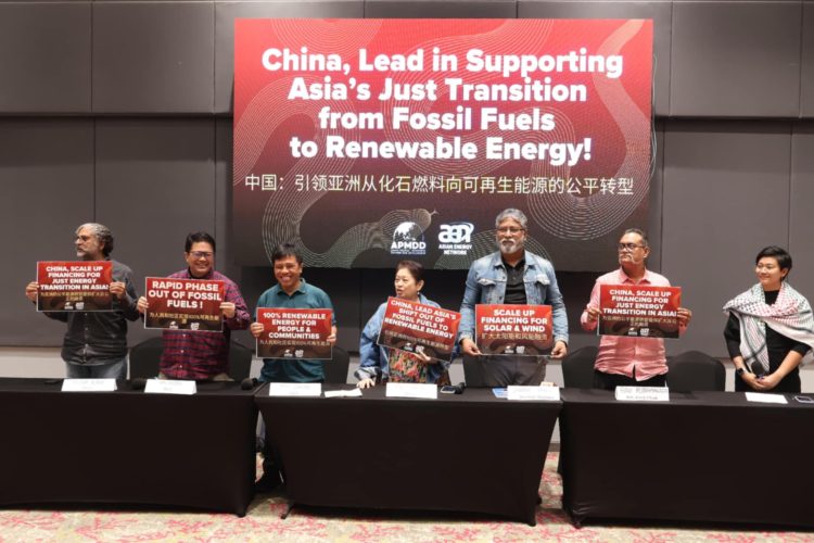 CSOs call on China to lead Asia’s just transition out of fossil fuels to renewable energy