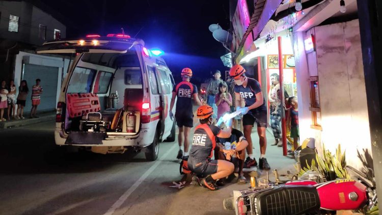 Rider, sugatan sa aksidente sa San Andres