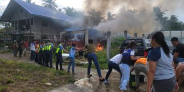Bahay at Talyer sa San Fernando, natupok ng apoy