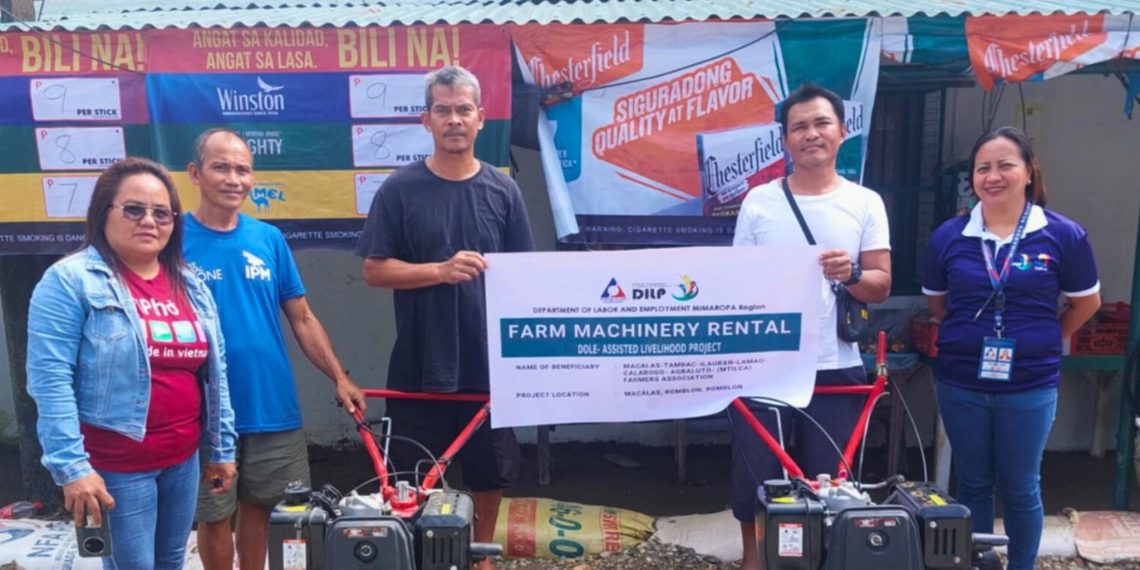 DOLE provides P1.12M worth of agricultural machinery to Romblon farmers