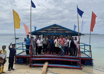 Artificial coral reefs inilatag sa Agmanic, Sta. Fe para sa masaganang huli ng isda