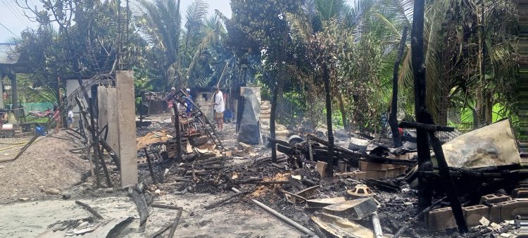 3 bahay sa Santa Fe, nasunog dahil sa napabayaang ‘katol’