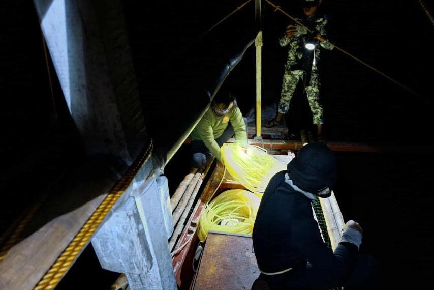 3 Mangingisdang gumamit ng Compressor, hinuli sa Cajidiocan