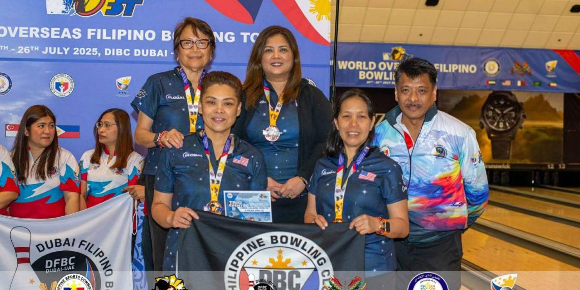 Romblon native Evelyn Manzala-Lindo kampeon sa Bowling tour sa UAE