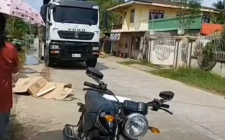 Rider, patay matapos masagasaan ng dump truck sa San Fernando