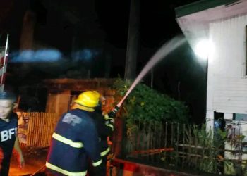 Dalawang bahay sa Santa Fe, nasunog