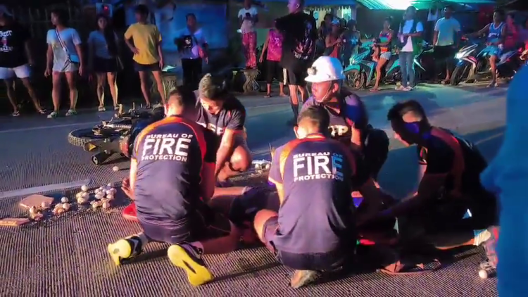 Magkapatid na balut vendor sugatan matapos masalpok ng motorsiklo sa San Andres, Romblon