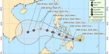 Signal #1 nakataas sa Romblon dahil sa bagyong Verbena