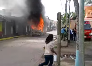 Ilang mga baboy, nasawi sa loob ng nasunog na jeep sa Magdiwang